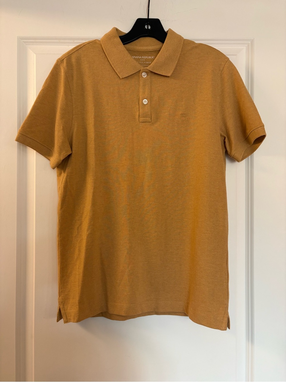 Banana Republic Men's Mustard Polo Shirt